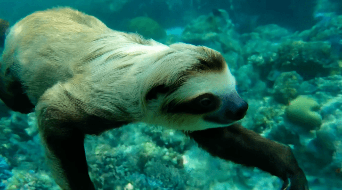Sloth Swimming